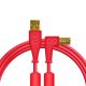DJ Techtools kabel 1.5m z USB-A na USB-B łamany czerwony