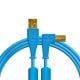 DJ Techtools kabel 1.5m z USB-A na USB-B łamany niebieski