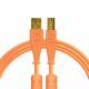 DJ Techtools kabel 1.5m z USB-A na USB-B pomarańczowy