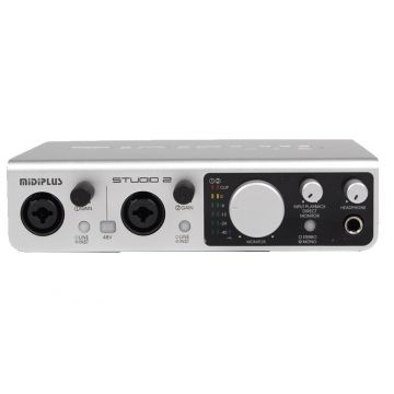 MIDIPLUS- Studio 2 Interfejs Audio USB przód
