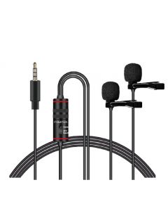 CKMOVA LCM3D - podwójny mikrofon krawatowy do kamer i smartphonów