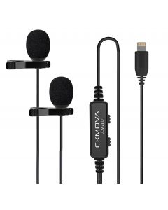 CKMOVA LCM2LD - podwójny mikrofon krawatowy na Lightning