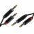 SSQ kabel 2x jack mono- 2x jack mono